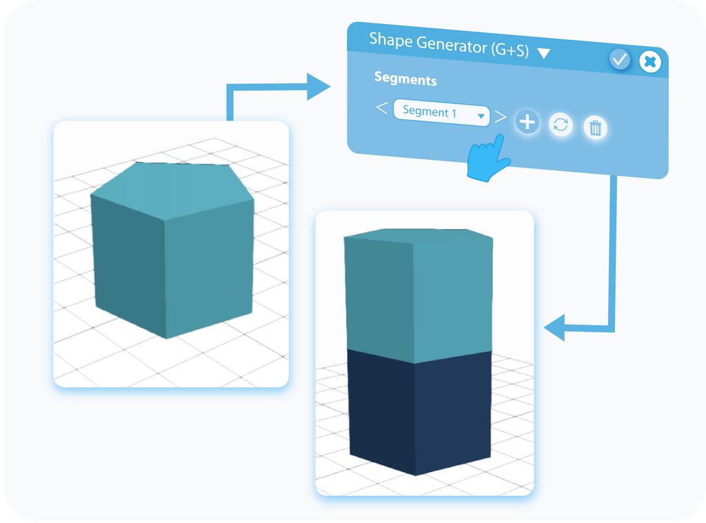 Toggle to add new Segment in Shape Generator